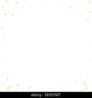 Sovrapposizione vettoriale Christmas Stars. Confetti scintillanti di lusso Magic Stars. Spirito natalizio. Illustrazione vettoriale Festive Stars su sfondo bianco. Illustrazione Vettoriale