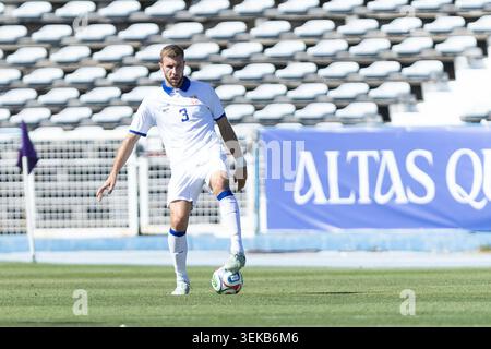 31 maggio 2026. Lisbona, Portogallo. Serbia e Milan difensore STRAHINJA PAVLOVIC (3) in azione durante l'amichevole internazionale tra Capo Verde e Serbia crediti: Alexandre de Sousa/Alamy Live News Foto Stock