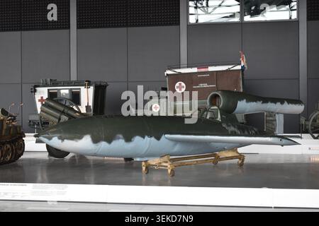 Soesterberg, Paesi Bassi - 31 maggio 2026: Un aereo militare Fieseler Fi 103R Reichenberg Foto Stock