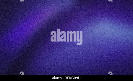 Sfondo granuloso 4K astratto con sfumature blu scuro, blu reale e viola scuro. Sfondo testurizzato di alta qualità con una sottile luce bianca Foto Stock