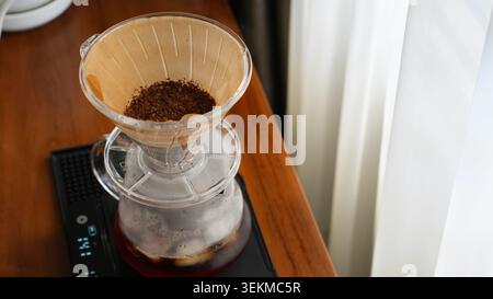 Caffè Cold Brew in caraffa di vetro Foto Stock