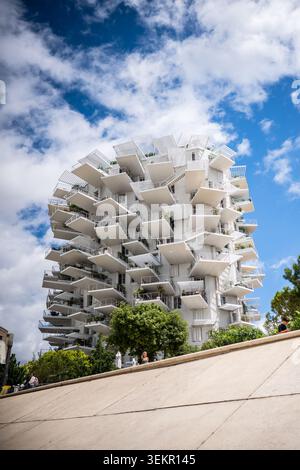 L'arbre blanc (White Tree) condominio a Montpellier, Francia Foto Stock