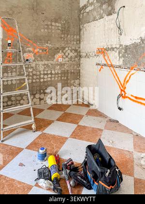 Miglioramenti alla casa in cucina Foto Stock