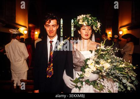 Coppia di nozze, Scozia. Foto Stock