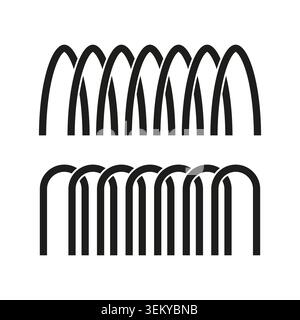 Intreccio monocromatico e intreccio vettoriale. ArtWork esalta il design tessile, i loghi dei parrucchieri e i progetti di motivi culturali. EPS 10. Illustrazione Vettoriale