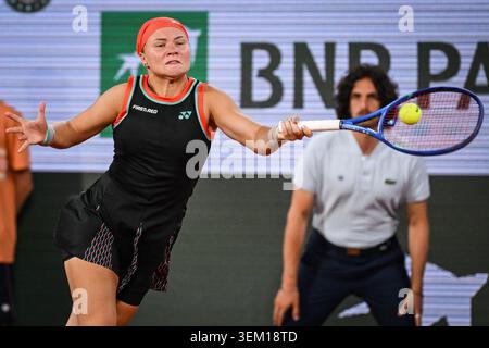 IPA85325398 - Diana SHNAIDER di Russia durante la dodicesima giornata del Roland-Garros 2026, Open di Francia, torneo di tennis del grande Slam il 4 giugno 2026 allo stadio Roland-Garros di Parigi, Francia Foto Stock