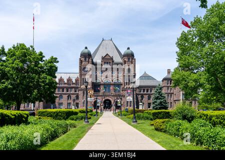 Ontario legislative Building (Queen's Park) a Toronto, Ontario, Canada. Foto Stock
