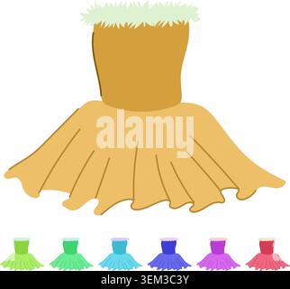 abito da ballerina da ballo grafica vettoriale dei cartoni animati Illustrazione Vettoriale