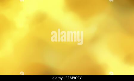 Sfondo a gradiente di colore giallo morbido, luminoso, vivace e sfocato. Somme astratte e sfondo caldo con spazio di copia. Foto Stock