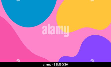 Un'onda astratta di colore blu crea uno sfondo pulito e rilassante, perfetto per il design digitale, il branding moderno e i layout visivi creativi Foto Stock
