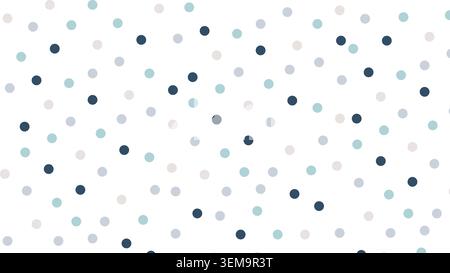 Coriandoli senza cuciture in bianco, grigio e blu scuro su un morbido sfondo blu. Ideale per confezionare carta e feste Foto Stock
