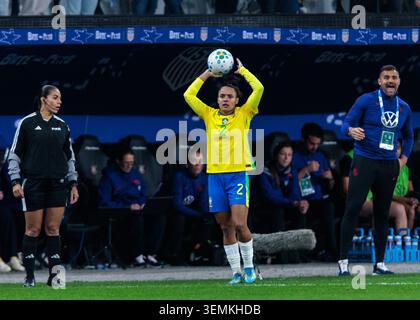 São Paolo, Brasile. 06 giugno 2026 - calcio - amichevole internazionale femminile - Brasile vs Estados Unidos - Stadio Neo Química Arena, SÃ Foto Stock