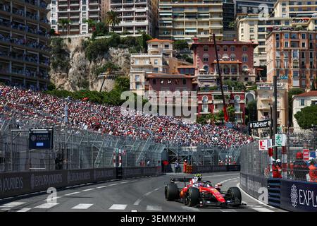 Montecarlo, Monaco. 7 giugno 2026. Lewis Hamilton di Gran Bretagna della Ferrari gareggia durante il Gran Premio di Formula 1 di Monaco al Circuit de Monaco di Monte Carlo, Monaco, 7 giugno 2026. Crediti: Qian Jun/Xinhua/Alamy Live News Foto Stock