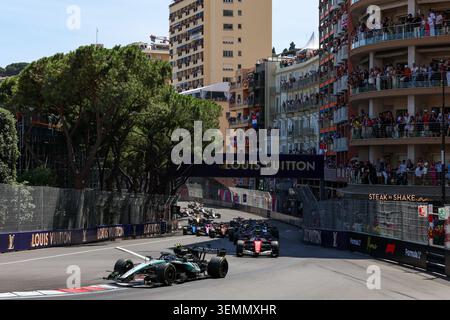 Montecarlo, Monaco. 7 giugno 2026. Inizio gara durante il Gran Premio di Formula 1 di Monaco sul circuito di Monaco di Monte Carlo, Monaco, 7 giugno 2026. Crediti: Qian Jun/Xinhua/Alamy Live News Foto Stock