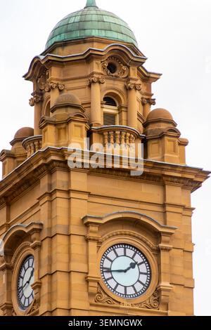 Torre dell'orologio dell'ufficio postale generale (GPO) a Hobart - Tasmania Foto Stock