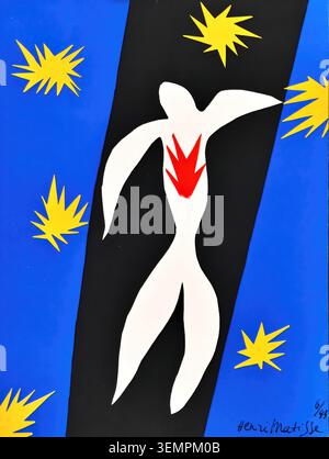 Henri Matisse, la caduta di Icaro, (la Chute d'Icare), 1943 Foto Stock