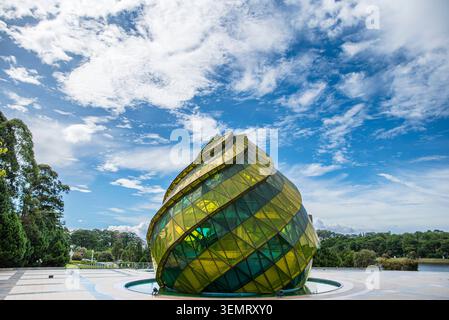 Edificio unico a forma di carciofo in Piazza Lam Vien a da Lat, Vietnam Foto Stock