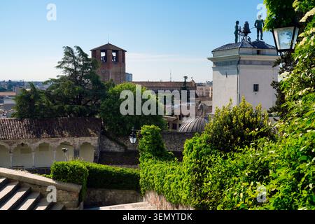 Torre dell'orologio della Loggia di San Giovanni, Udine, Provincia di Udine Foto Stock