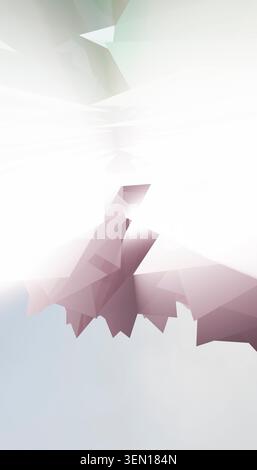 Forme geometriche astratte in colori pastello con una composizione leggera e ariosa. Foto Stock