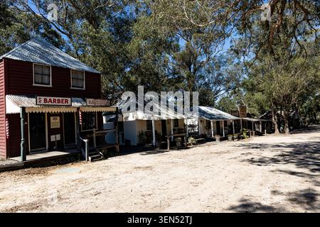 Edifici rustici d'epoca, vita dell'Outback e storia coloniale Foto Stock