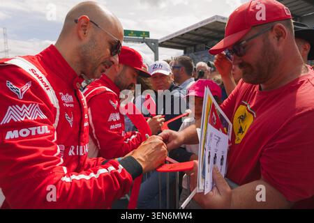IPA85539781 - FIDANI Orey (can), 13 Autosport, Corvette Z06 LMGT3.R #13, LM GT3, portrait during the 24 Hours of Le Mans 2026, 3rd round of the 2026 FIA World Endurance Championship, on June 9, 2026 on the Circuit des 24 Heures du Mans in Le Mans, France Foto Stock