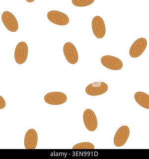 tappeto in fibra di bambù con motivo cartoni animati naturali. cotone di cocco, shag di seta, tappeto in fibra di bambù intrecciato a mano, segno naturale. illustrazione vettoriale del simbolo senza cuciture Illustrazione Vettoriale
