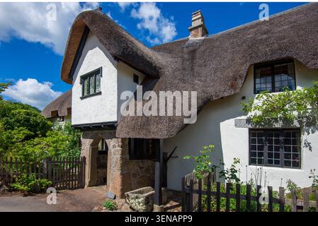 Lustleigh nel Devon rurale nell'entroterra sud-ovest. Foto Stock