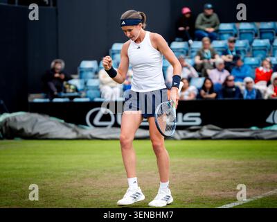 Nikola Bartunkova partecipa ai Quater Finals del WTA Birmingham Open giugno 2026 Foto Stock