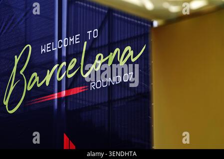 Barcellona, Spagna. 11 giugno 2026. Atmosfera circuito - Benvenuti a Barcellona. 11.06.2026. Campionato del mondo di formula 1, Rd 7, Gran Premio di Barcellona-Catalunya, Barcellona, Spagna, giornata di preparazione. Il credito fotografico dovrebbe essere: XPB/Alamy Live News. Foto Stock
