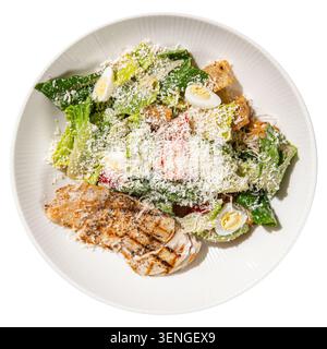 La Caesar salad con pollo alla griglia Foto Stock