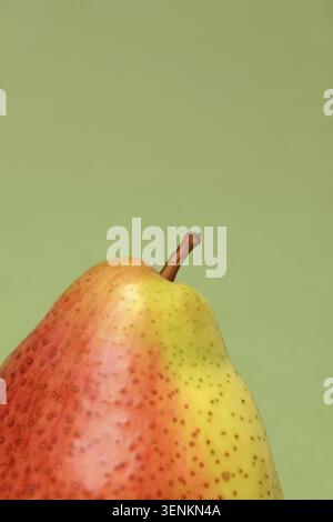 Pera, tipo di "trota" su sfondo verde Foto Stock