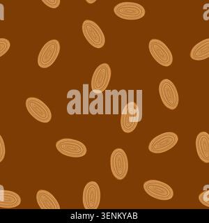 tappeto in fibra di bambù con motivo cartoni animati naturali. cotone di cocco, shag di seta, tappeto in fibra di bambù intrecciato a mano, segno naturale. illustrazione vettoriale senza interruzioni Illustrazione Vettoriale