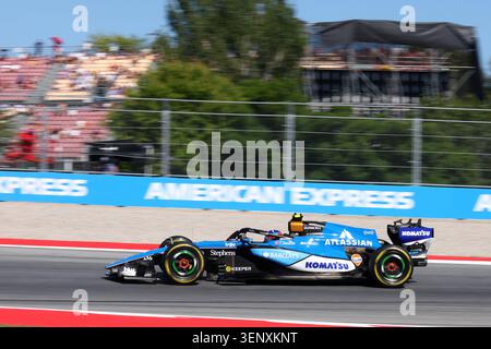 Barcellona, Spagna. 12 giugno 2026. Alexander Albon della Williams Racing in pista durante le prove in vista del Gran Premio di F1 di Catalunya sul circuito di Montemelo il 12 giugno 2026 a Barcellona, Spagna. Crediti: Marco Canoniero/Alamy Live News Foto Stock