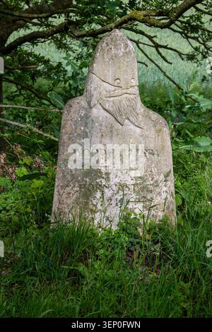 Viking Way, pietra miliare Foto Stock
