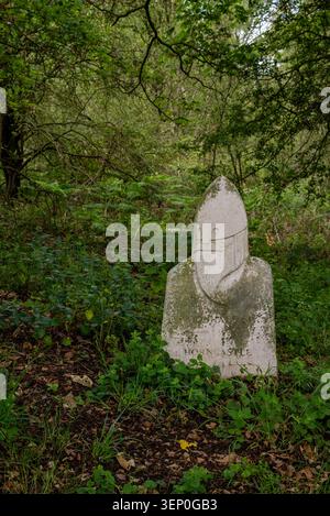 Viking Way, pietra miliare Foto Stock