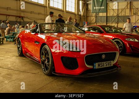 2016 Jaguar F-Type Project 7, in mostra al Great British Jaguar Day tenutosi a Bicester Motion il 23 maggio 2026. Foto Stock