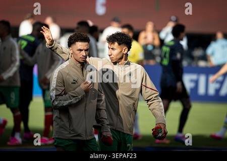 13 giugno 2026; MetLife Stadium, East Rutherford, New Jersey, Stati Uniti d'America, Coppa del mondo FIFA di calcio, Brasile contro Marocco; Foto Stock