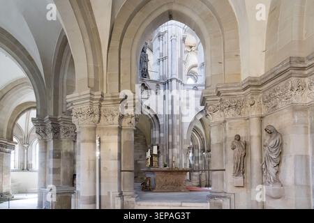 Presbiterio gotico in gotico Dom St. Mauritius und Katharina (Cattedrale dei Santi Maurizio e Caterina), Magdeburger Dom, costruito tra il 1209 e il 1520 a M Foto Stock