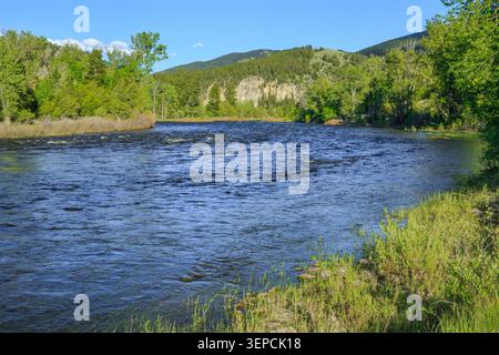 fiume big hole vicino a divide, montana Foto Stock