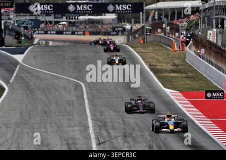 Barcellona, Spagna. 14 giugno 2026. Liam Lawson (NZL) Racing Bulls Formula One Team VCARB 03. 14.06.2026. Formula 1 World Championship, Rd 7, Barcelona-Catalunya Grand Prix, Barcellona, Spagna, giorno della gara. Crediti: James Moy/Alamy Live News Foto Stock