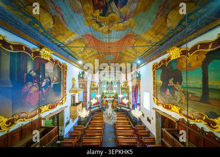Igreja de Nossa Senhora do Monte, Chiesa di nostra Signora di Monte, Monte Funchal Madeira Portogallo, storica chiesa di pellegrinaggio in cima alla collina. Foto Stock