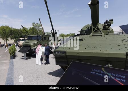Parigi, Francia. 15 giugno 2026. Immagine illustrata scattata durante la fiera Eurosatory Defence and Security a Parigi, in Francia, lunedì 15 giugno 2026. BELGA FOTO NICOLAS MAETERLINCK credito: Belga News Agency/Alamy Live News Foto Stock