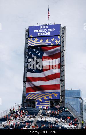 Seattle, Washington, Stati Uniti. 15 giugno 2026. Partita del gruppo F della Coppa del mondo FIFA 2026 tra Belgio ed Egitto al Lumen Field. (Credit Image: © John Carusi/ZUMA Press Wire) SOLO PER USO EDITORIALE! Non per USO commerciale! Crediti: ZUMA Press, Inc./Alamy Live News Foto Stock