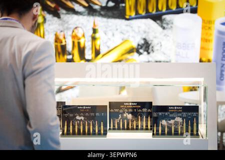 Parigi, Francia. 15 giugno 2026. Eurosatory 2026 Land and ireland Defence and Security Fair, alla Paris-Nord Villepinte Exhibition, a nord di Parigi, il 15 giugno 2026 foto di Thomas Arnoux/ABACAPRESS.COM credito: Abaca Press/Alamy Live News Foto Stock