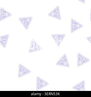 illustrazione del segnale di avvertenza di rapimento alieno glifo vettore senza cuciture schema di avvertenza di rapimento alieno Illustrazione Vettoriale