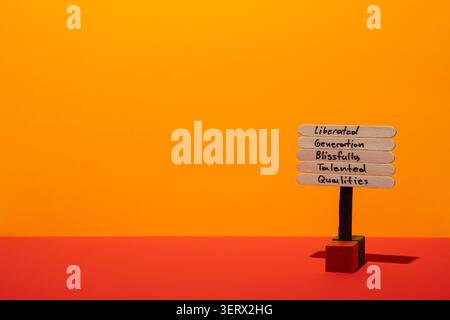 Tema di sfondo nei colori della bandiera arcobaleno (Colori LGBTQ+) Foto Stock