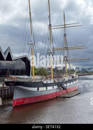 Nave Glenlee con museo Riverside, Glasgow Foto Stock