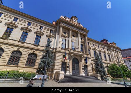 Vecchio edificio della Banca Nazionale di Romania a Bucarest, Romania Foto Stock