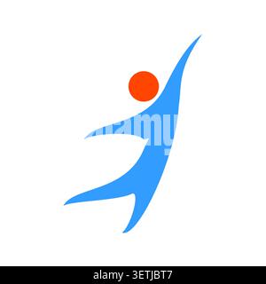 Design pulito e versatile con simbolo delle persone caratterizzato da una moderna rappresentazione dell'icona umana. Ideale per branding, progetti di interfaccia utente, infografiche, Web Illustrazione Vettoriale