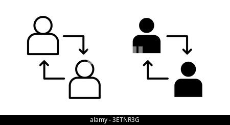 Icona del programma per i partner per i progetti Web. Illustrazione Vettoriale